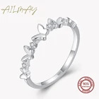 Ailmay 925 Стерлинговое Серебро с прозрачным Цирконом