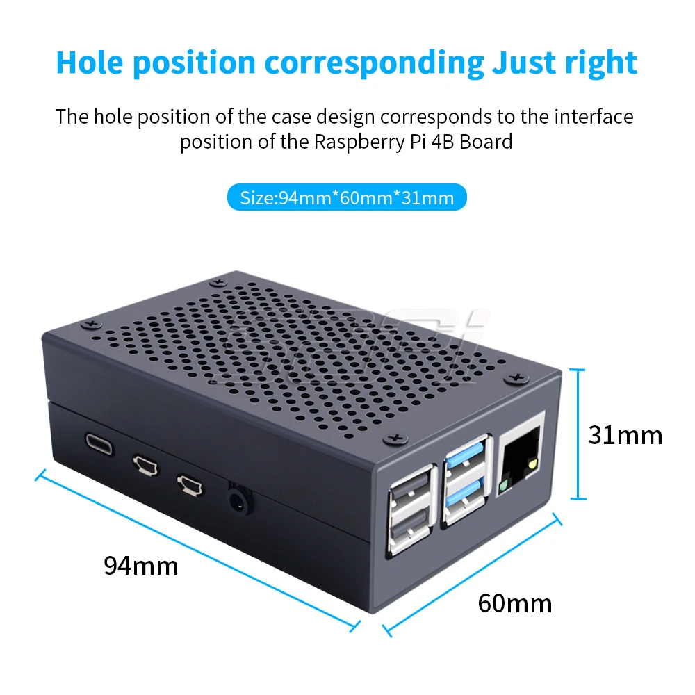 52Pi Новинка! Серебристый металлический чехол из алюминиевого сплава черный