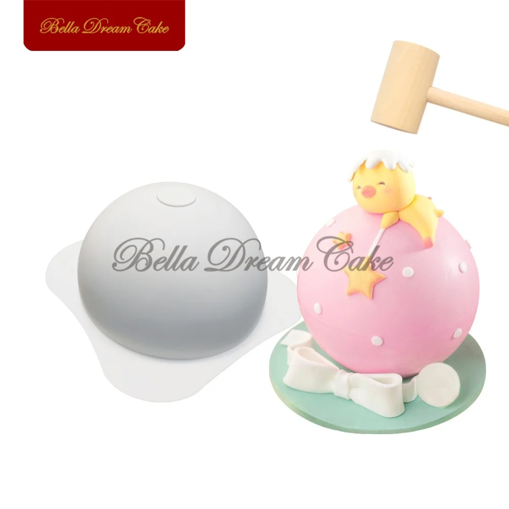 3D полусфера силиконовая форма для Мусса творческий заливки шоколада