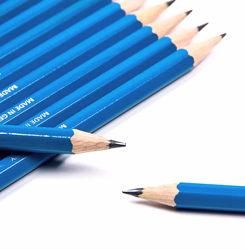 Художественные карандаши для рисования Staedtler Mars Lumograph 12 шт. в упаковке Графитовые