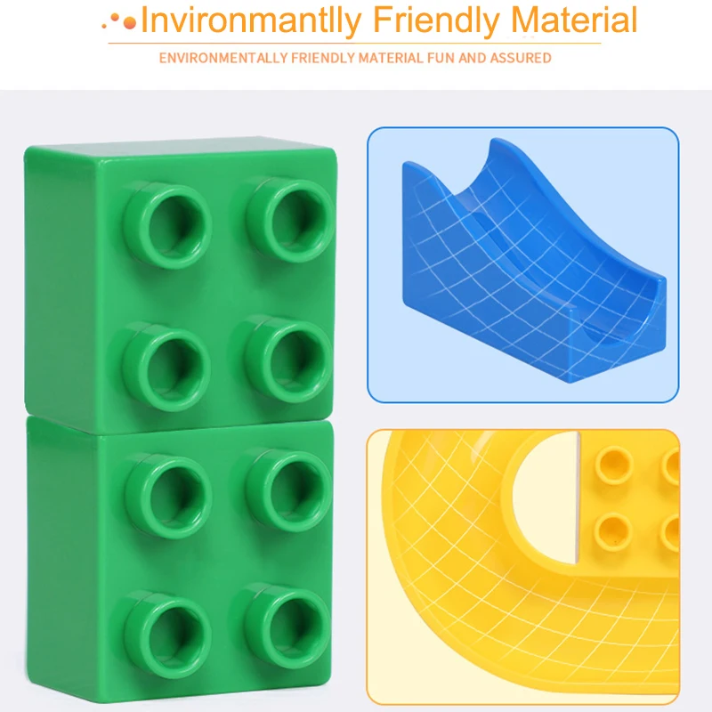 43 352 шт Строительные блоки с шариковой дорожкой мраморная гонка бег лабиринт мяч
