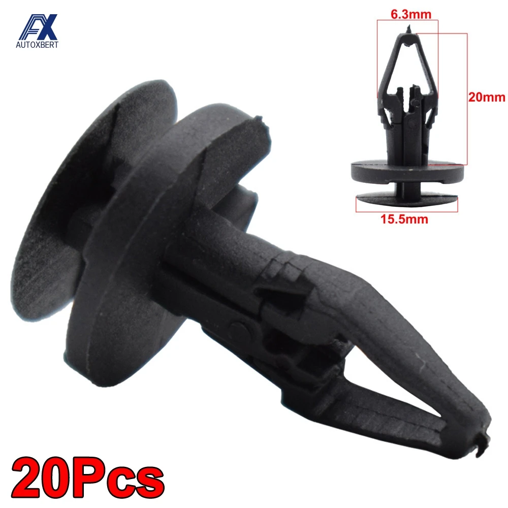 

20pcs Bumper Mandrel Mudguard Trim Panel Clips For Ford Focus Kuga Ecosport Fiesta Escape Explorer Mondeo Galaxy Fusion