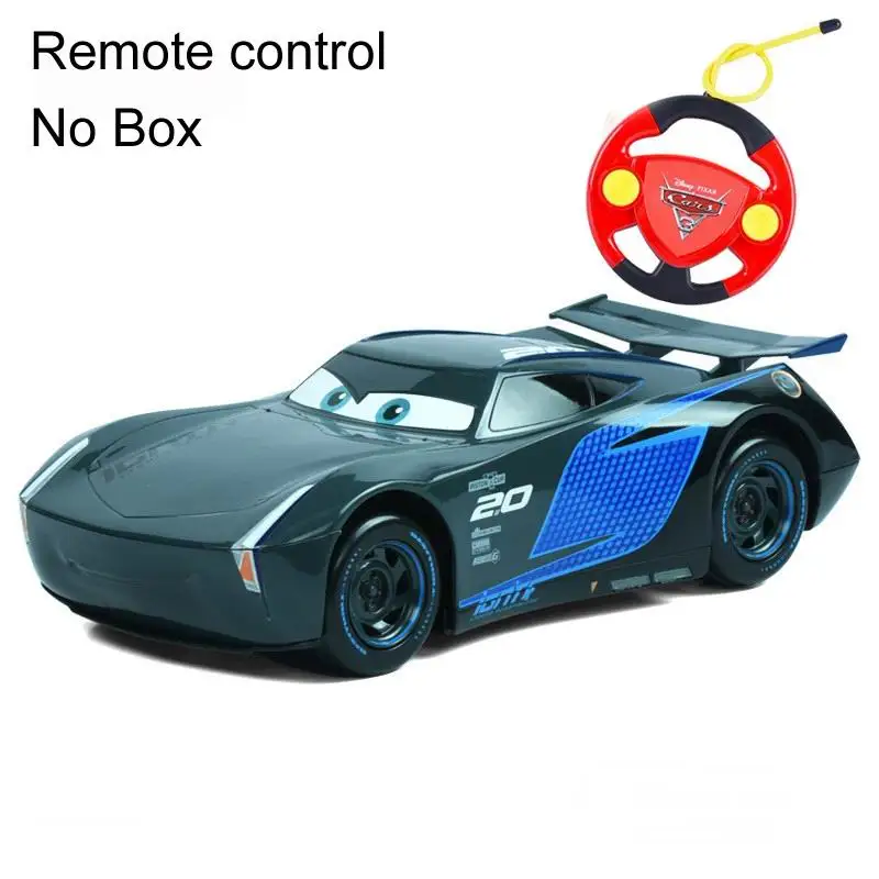 black remote no box Disney Pixar машина 22 см Jackson Storm автомобиль с дистанционным управлением для детей Молния Маккуин игрушечный автомобиль оттягивающийся автомобиль Круз Рамирез игрушечный транспорт - Цвет: black remote no box