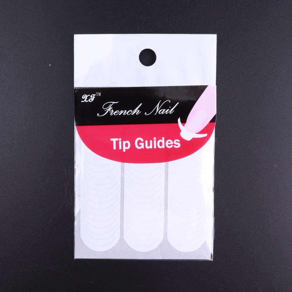 

18 Decals French Nail Stencils For DIY Nail Art Guide Adhesive Nail Design Manicure Templates Sticker Decals Nail Accessories