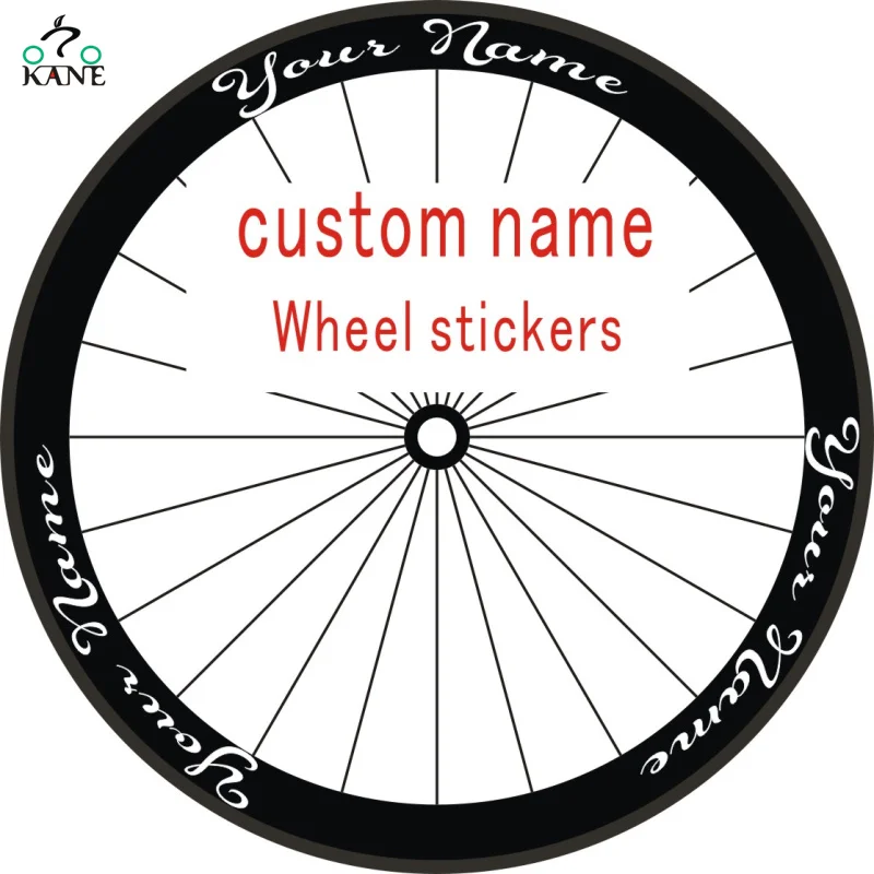 Пользовательское имя 12 предметов/Набор для шоссейного велосипеда 700c наклейка на