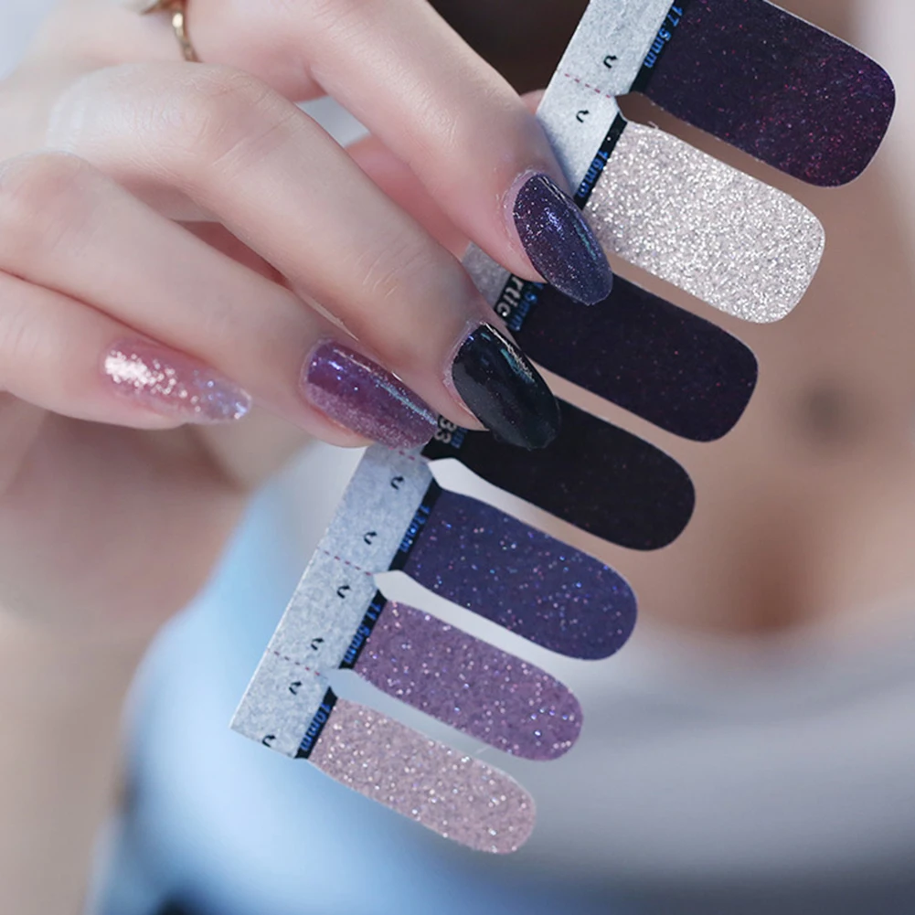 14 шт. градиентные наклейки на лак для ногтей | Красота и здоровье