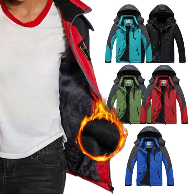 Водонепроницаемая теплая куртка Softshell для рыбалки катания на лыжах кемпинга