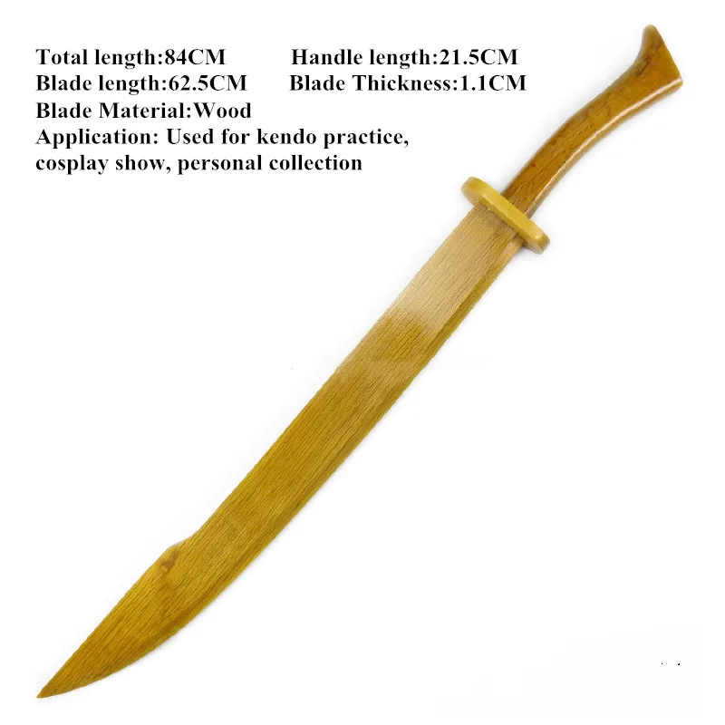 

Деревянный меч для практики ограждения, ПВХ реквизит для ТВ и представлений, боевые искусства, Тачи, косплей