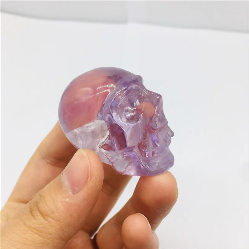 

Natural crystal quartz skull
