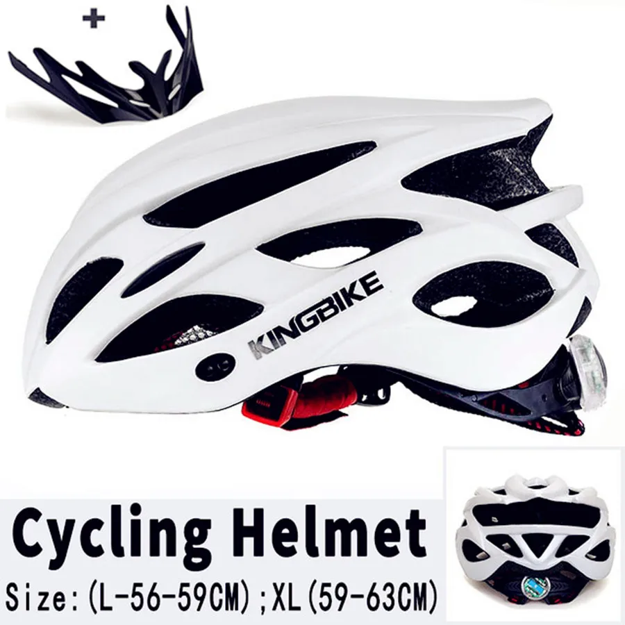 652-white Новинка, велосипедный шлем для шоссейного велоспорта, MTB, велосипедный шлем, задний светильник для горного велосипеда, цельнолитые велосипедные шлемы для мужчин и женщин - Цвет: 652-white