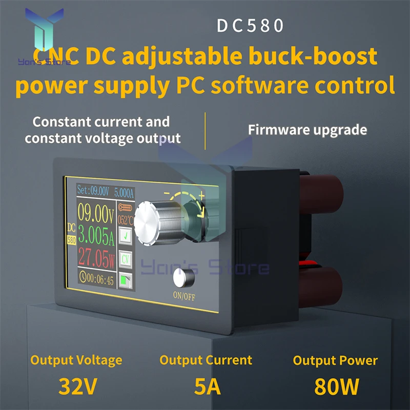 

DC DC Buck Boost Converter CC CV 1.8-32V 5A Power Module Adjustable Regulated laboratory power supply variable DIY Newest