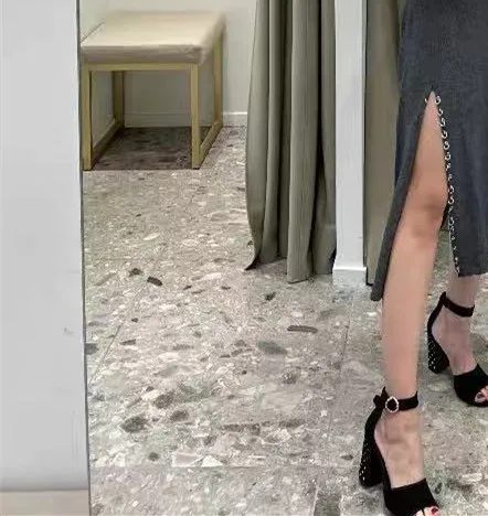 Женское трикотажное платье-водолазка с длинным рукавом | Женская одежда