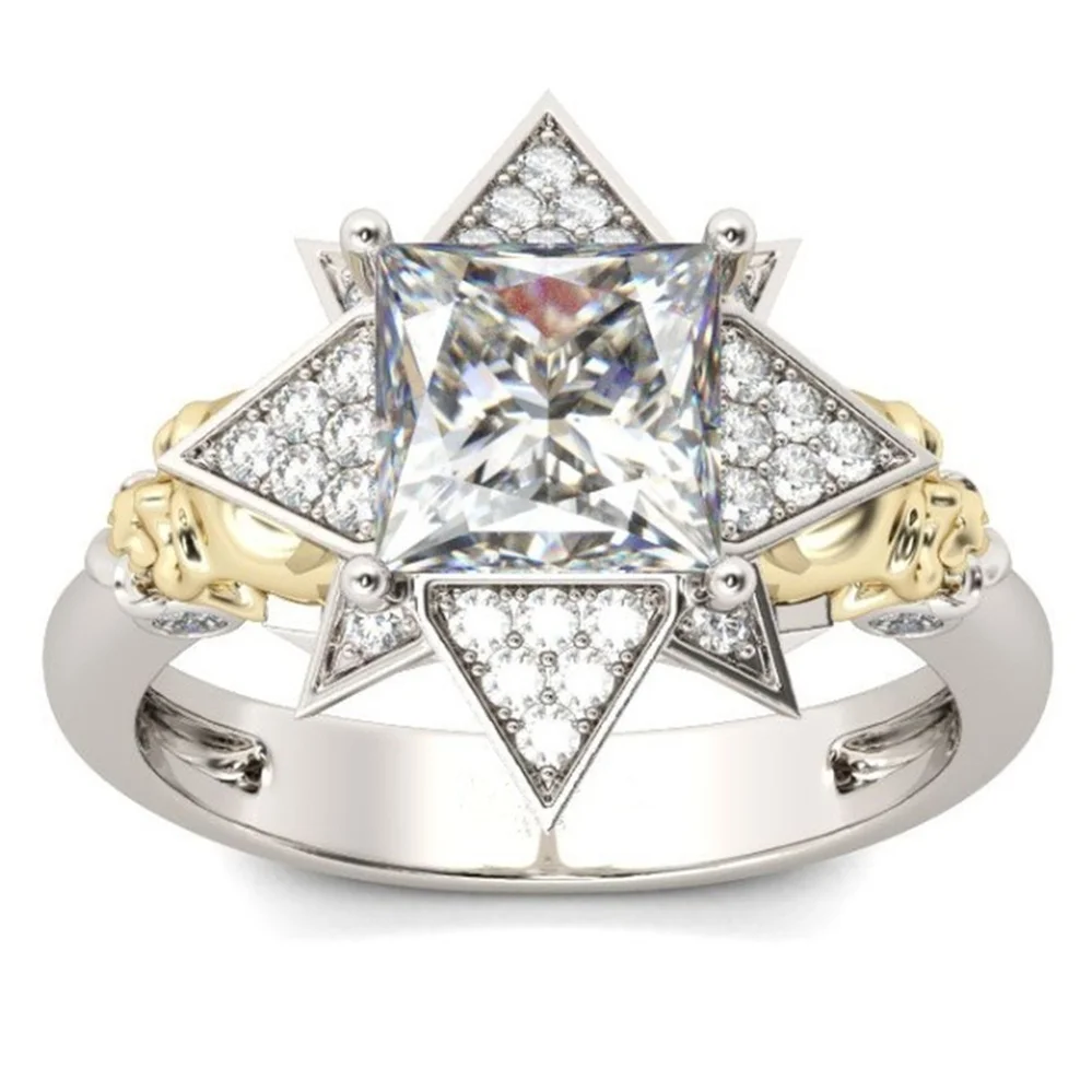 

Fashion All-match White Zircon Ring Valentine's Day Anniversary Women's Holiday Gift Jewelry Wholesale