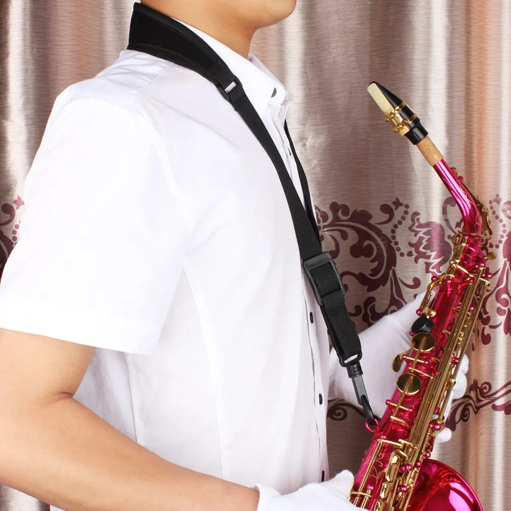 1PC Adjustable Saxophone Sax Nylon Neck Strap with Hook Clasp Shoulder Sling Part Accessories | Спорт и развлечения