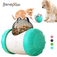 benepaw durable pet treat toys nontoxic slow feeding cat puppy puzzle tumbler no battery interactive dog toys food dispensing