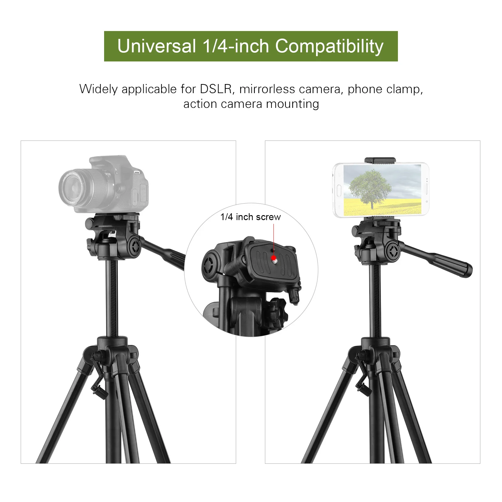 Регулируемый по высоте штатив-Трипод стойка Алюминий сплава 3-х секционный