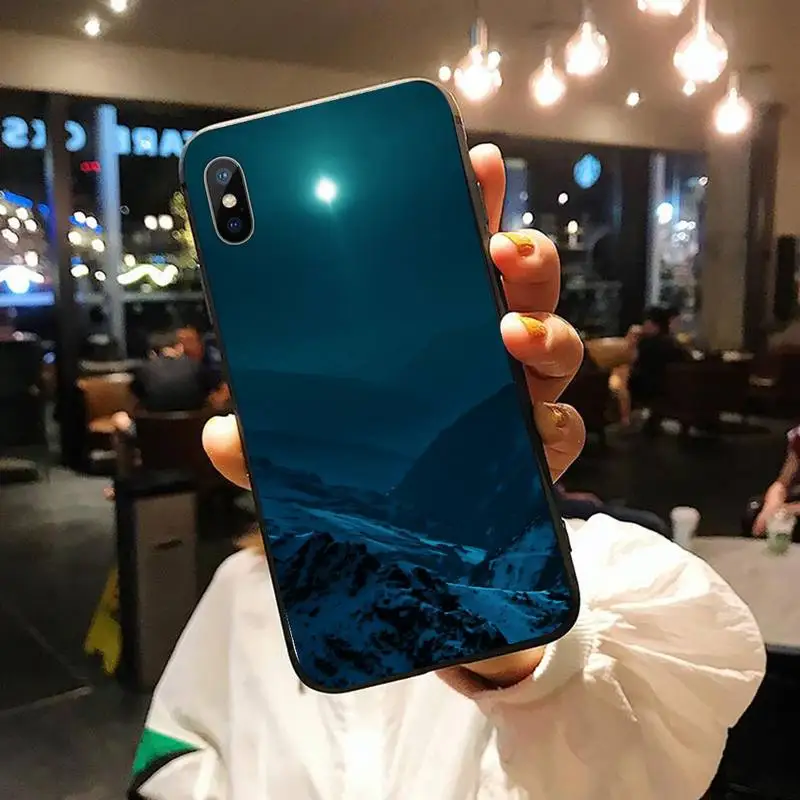 

Snow mountain natural scenery Phone Case for iPhone 11 12 mini pro XS MAX 8 7 6 6S Plus X 5S SE 2020 XR shell