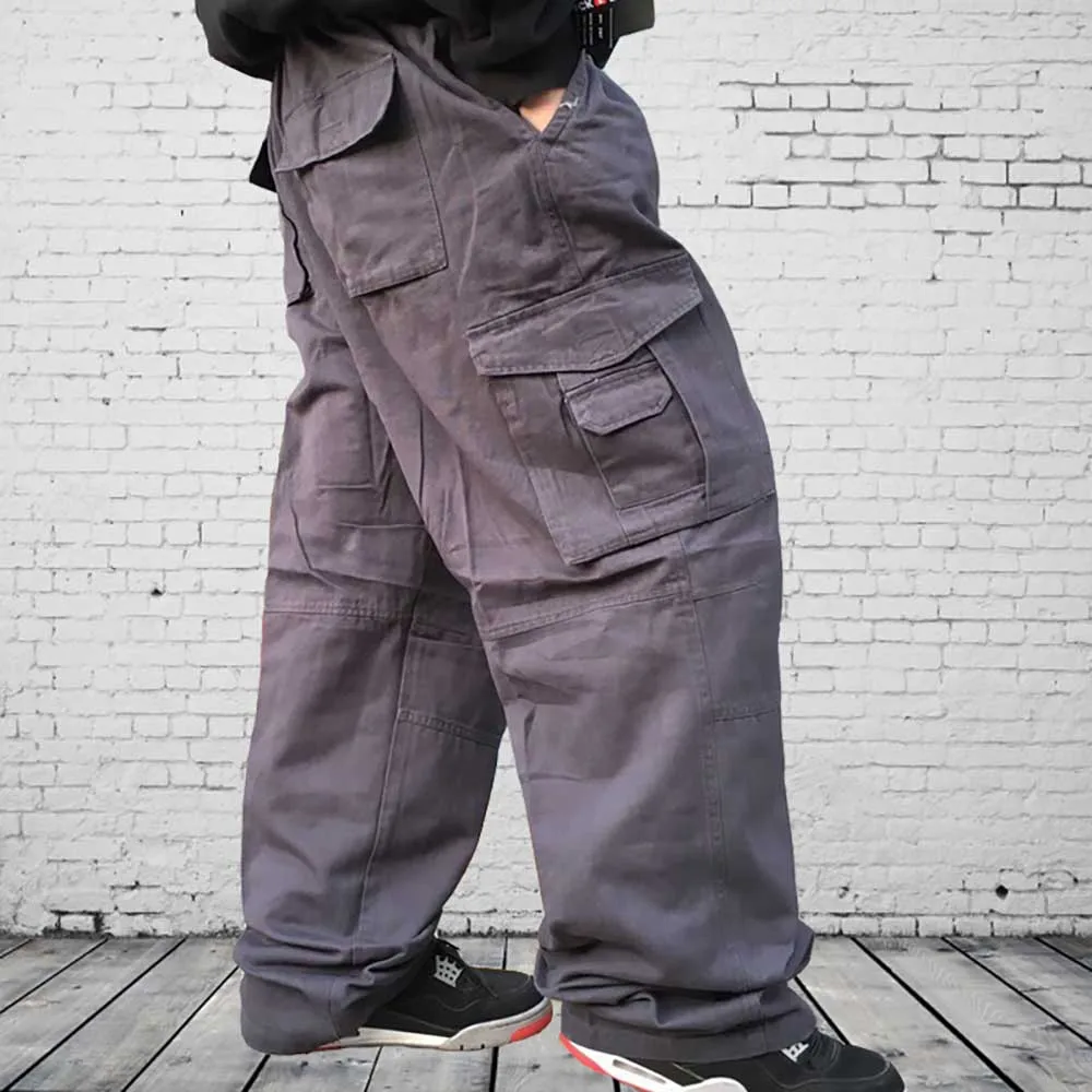 Действительно свободные технические повседневные шаровары в стиле хип хоп брюки