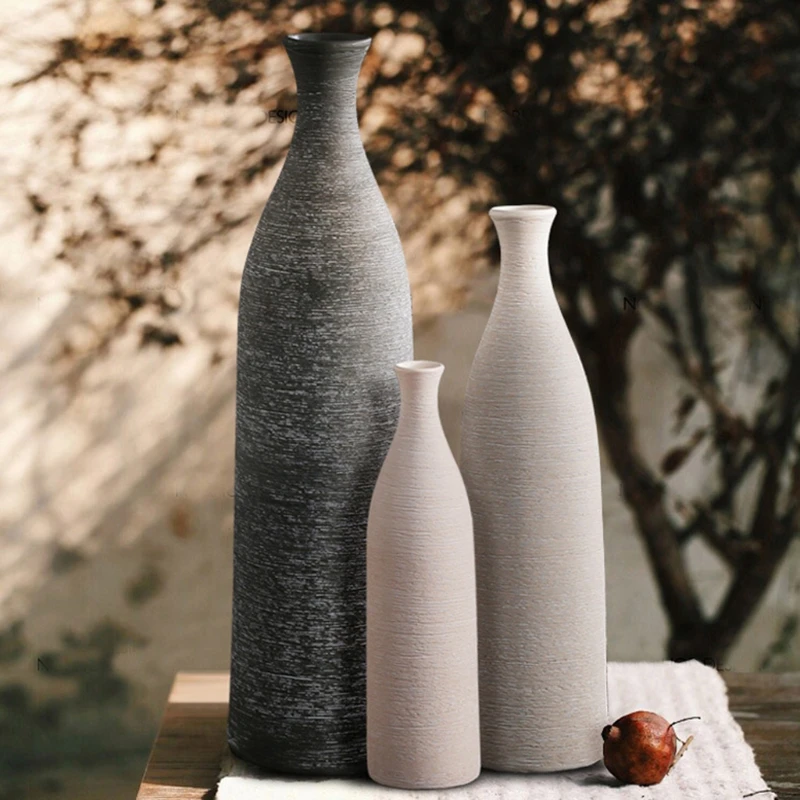 

Керамическая Современная ваза для домашнего декора, геометрические декоративные вазы ручной работы, Прямая поставка