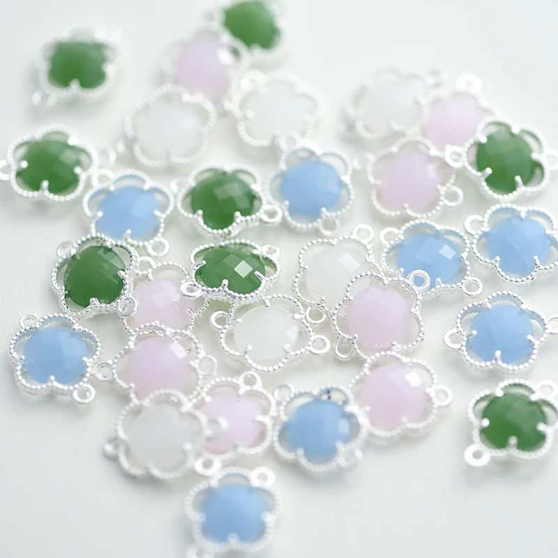 Коннекторы для изготовления ювелирных изделий из 4 элементов с кристаллами