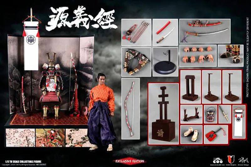 

COOMODEL 1/6 Minamoto no Yoshitsune Figure Model SE062 12'' Male Soldier Action Figure Doll Full Set Toys