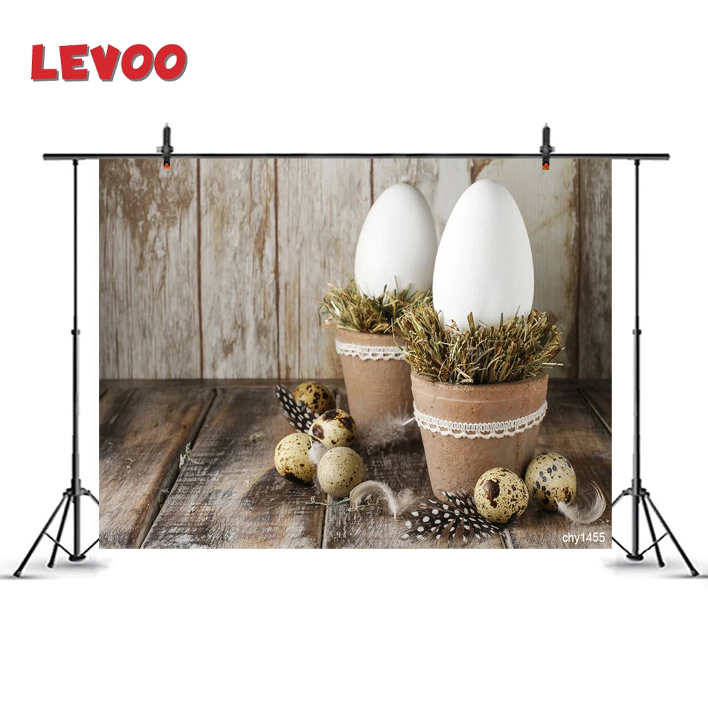 Виниловый фон для фотостудии LEVOO с изображением гусиных яиц сена дерева |