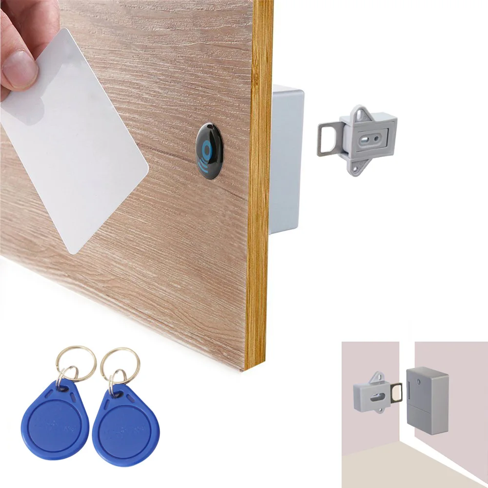 

RFID Electronic Cabinet Lock Invisible Hidden Free Opening Intelligent Sensor Smart Lock Locker Wardrobe Drawer Wooden Lock