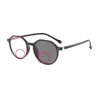 Женские фотохромные бифокальные очки TR90 для чтения, женские пресбиопические солнцезащитные очки, очки для дальнозоркости и дальнозоркости с заклепками