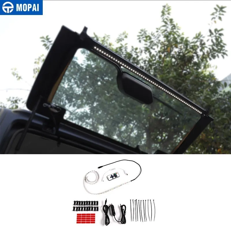 

MOPAI автомобильный подвесной стеклянный подъемный дверной светильник светодиодный светильник для Jeep Wrangler TJ 1997-2006 Автомобильный задний фона...