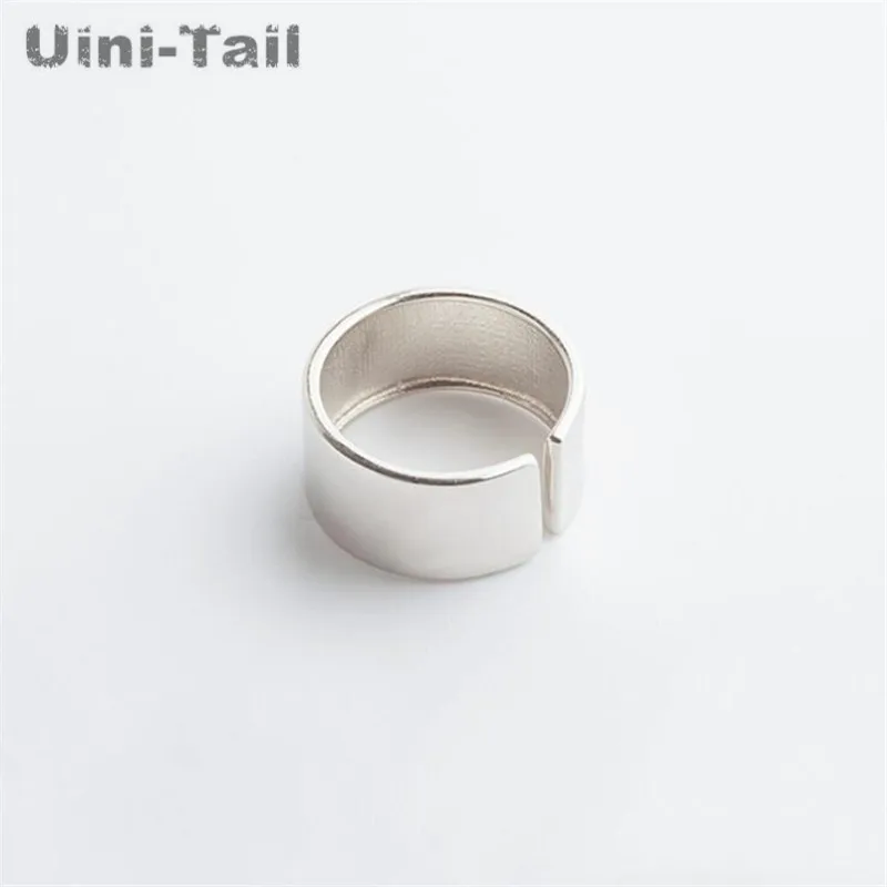Женское гладкое кольцо Uini-Tail ювелирное изделие из стерлингового серебра 925 пробы