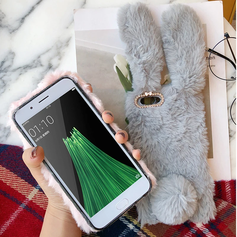 Чехол из кроличьей кожи для Homtom HT16 HT17 HT3 HT7 HT30 HT37 HT50 TPU силиконовый защитный чехол