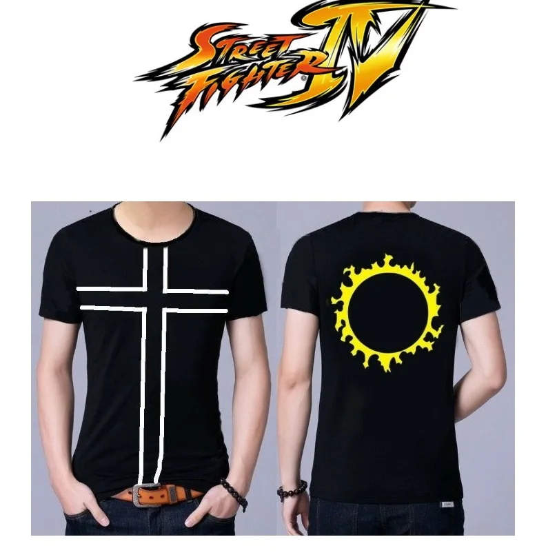 Футболка с рисунком из аниме Король бойцов|Мужские футболки| |