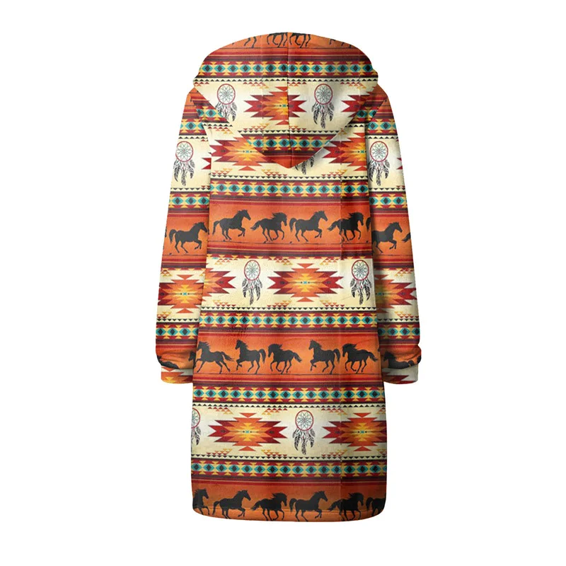 Зимнее теплое флисовое пальто с капюшоном женское длинное на молнии в стиле