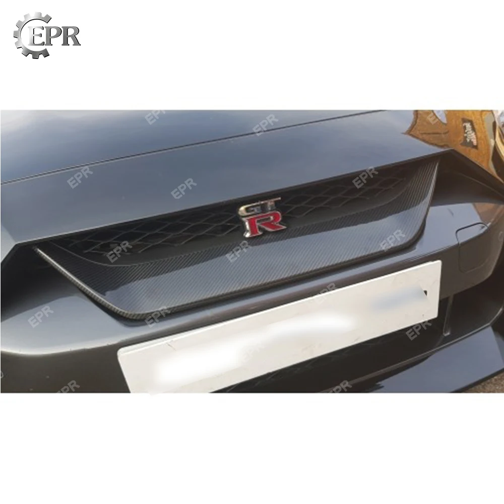 

For Nissan GTR R35 2017+ OEM Carbon Fiber Front Grille Mesh Cover Body Kit Tuning Part For GTR R35 Carbon Front Grille