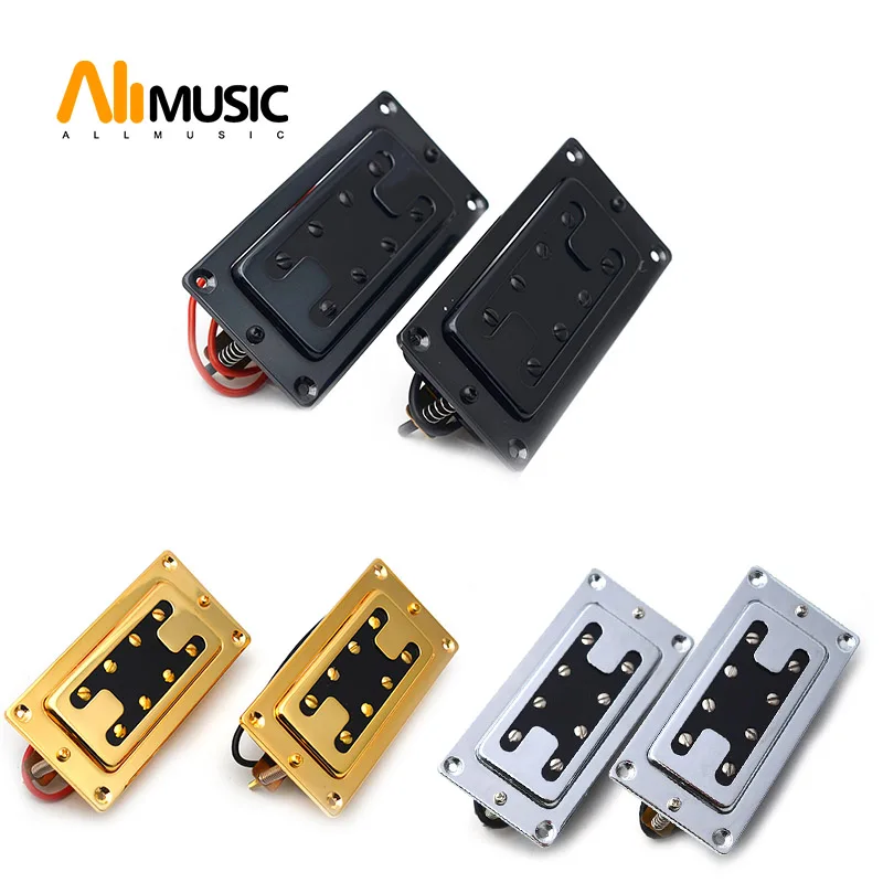 Электрический мини хамбакер с двумя линиями и 8 отверстиями пикап для окуня/моста