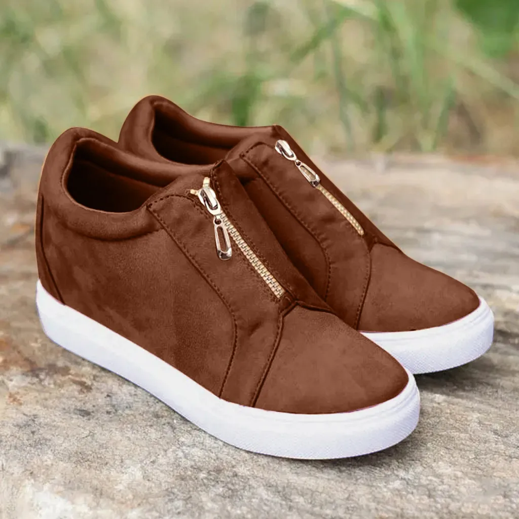 SAGACE/женские кроссовки; женские лоферы на плоской подошве; повседневная обувь из флока на молнии в римском стиле камуфляжной расцветки; женские кроссовки на платформе;