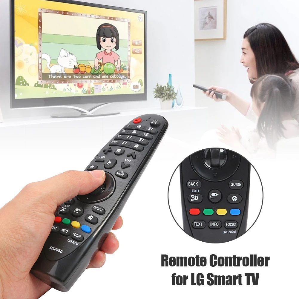 Запасной пульт дистанционного управления для смарт-ТВ LG Magic Remote AN-MR600 AN-MR650 Черный