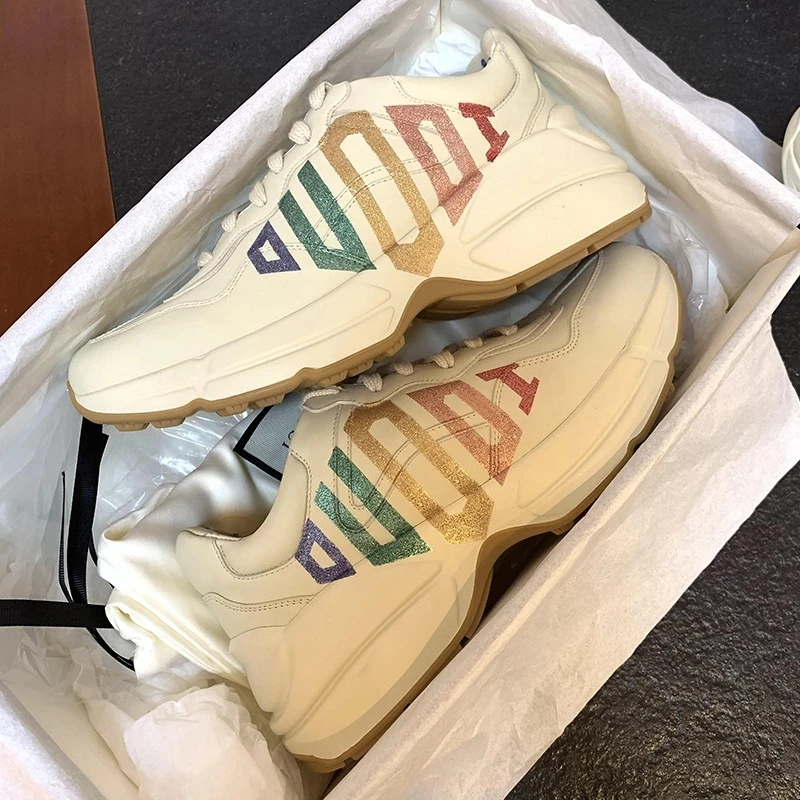 

Итальянские роскошные кроссовки для мужчин и женщин, спортивные, для бега, повседневные, с буквенным принтом, дизайнерская обувь, 2021