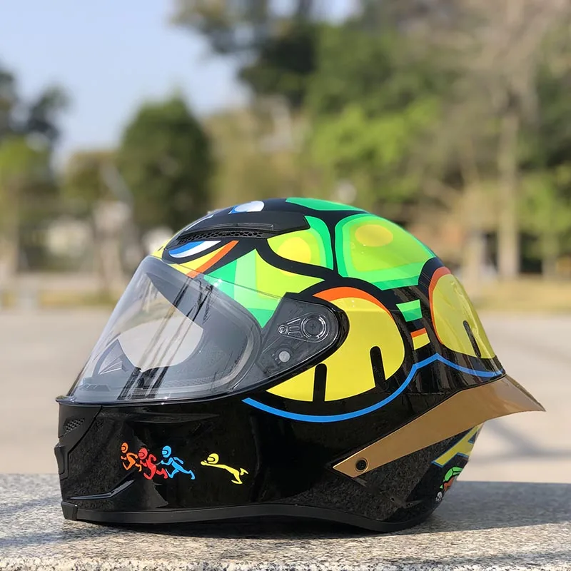 Шлем для езды на мотоцикле с изображением маленькой черепахи | Автомобили и