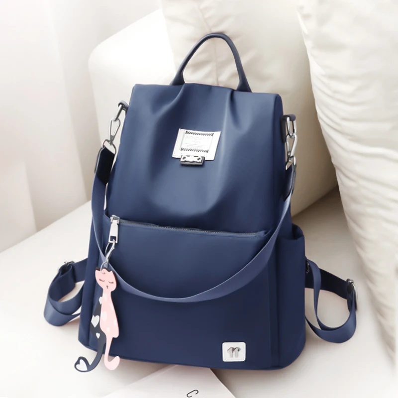 Oxford Cloth Backpack for Women New Trendy Anti-Theft Schoolbag Travel Fashion Canvas Bag Large-Capacity Backpack