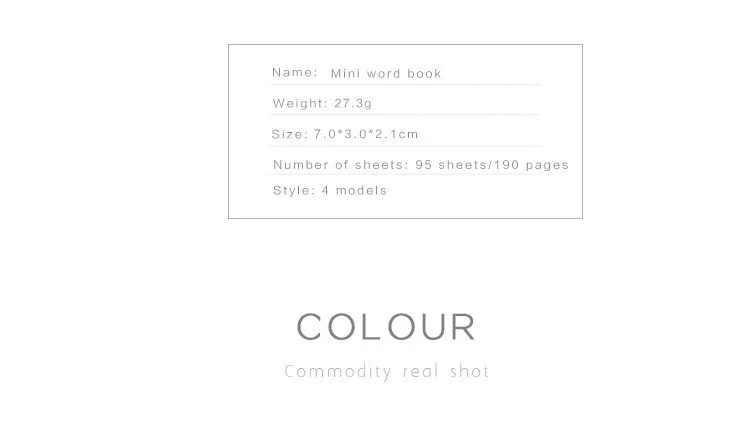 1PC Mini Loose-leaf Notebook Cute Ring Buckle Environmental word book Card Tearable Notepads kawaii memo pad No stickiness