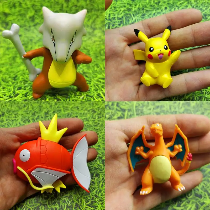 Оригинальный Покемон 4 см Пикачу мимикию Сквиртл магикарп скорбанни аниме экшн