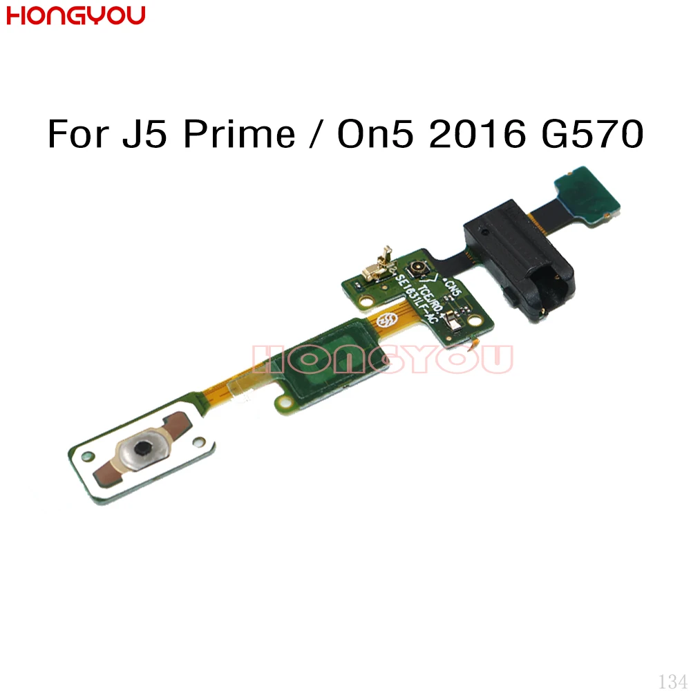 10 шт./лот для Samsung Galaxy J5 Prime / On5 2016 G570 Кнопка возврата + наушники аудио разъем гибкий