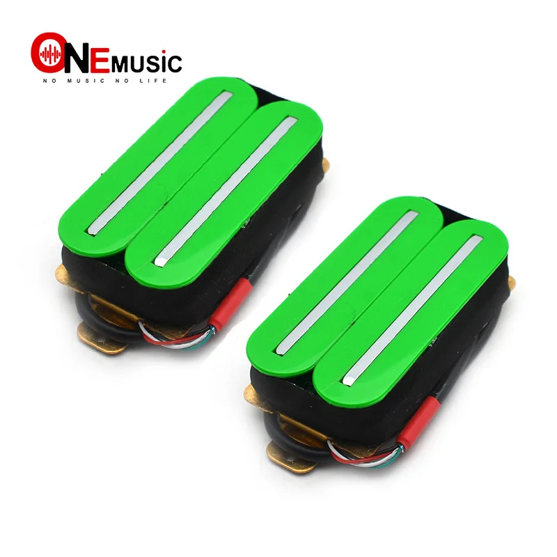 Хамбакер Для электрогитары с двойным направляющим 57 мм стальным полюсом зеленый