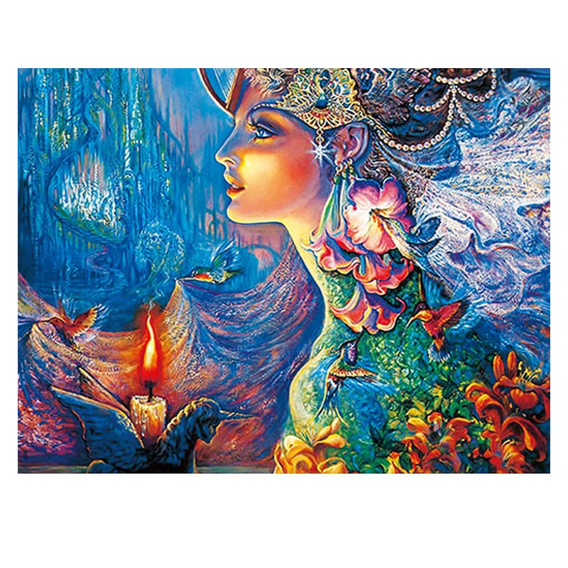 

Diamond Painting Cartoon Girl 5D DIY Full Round Diamond Embroidery Mosaic Cross Stitch Set Art Kit Home Decoration Gift