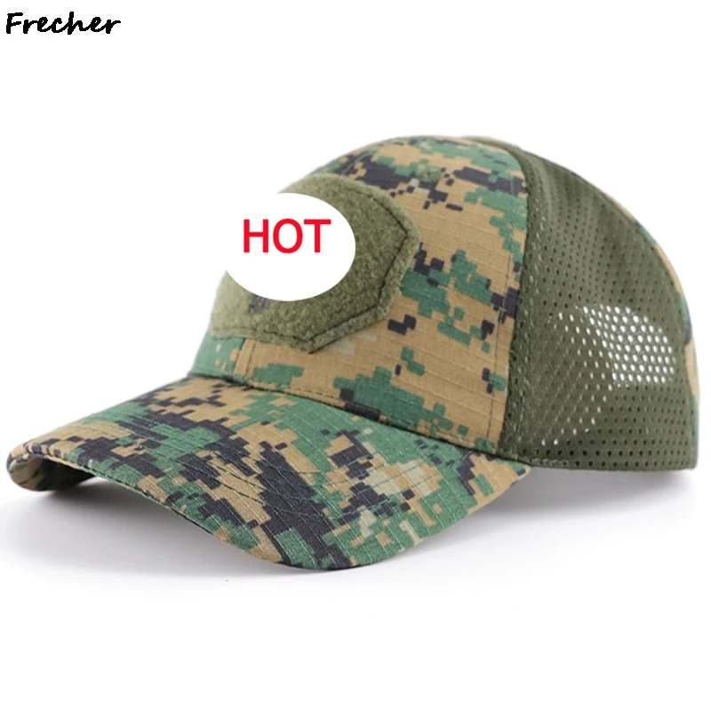2021 Череп Бейсболка Военная летняя Солнцезащитная шляпа камуфляжная военная
