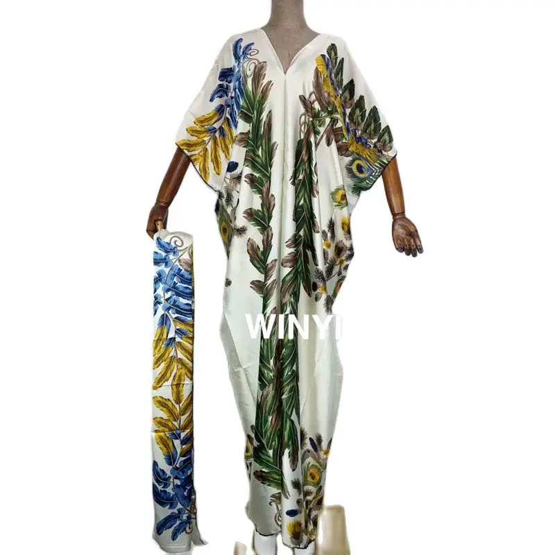 WINYI 2021 Dresses For Women Fashion Design Loose Dress Batwing Maxi Long Femme Vestidos Summer Autumn Party Elegant Dress