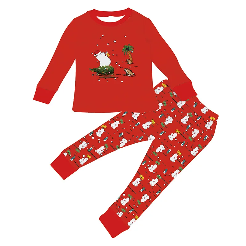 2 шт./компл. детские пижамы для мальчиков и девочек детская зимняя пижама теплая