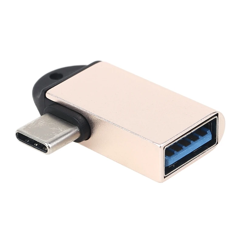 Переходник с USB C на 3 0 алюминиевый OTG переходник A внутренней резьбой 90 градусов