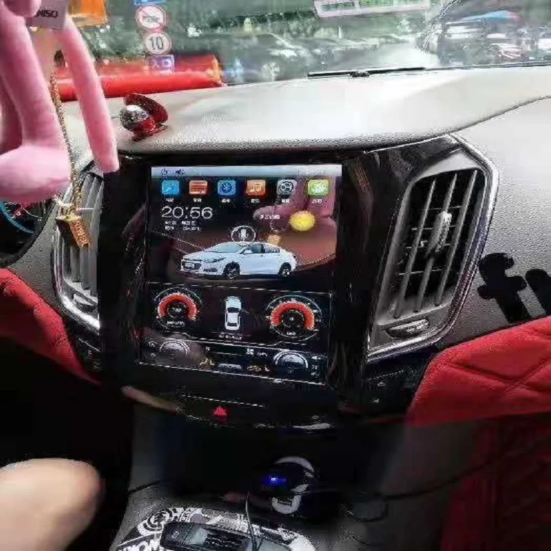 Экран Tesla Android 10 0 4 Гб RAM 64GM ROM Восьмиядерный автомобильный DVD GPS плеер Deckless Car Stereo для